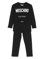 Moschino Kids survêtement à logo imprimé - Noir