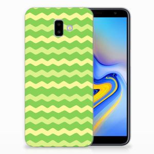 Samsung Galaxy J6 Plus (2018) TPU bumper Waves Green