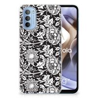 Motorola Moto G31 | G41 TPU Case Black Flowers - thumbnail