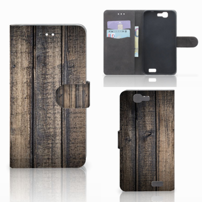 Huawei Ascend G7 Book Style Case Steigerhout