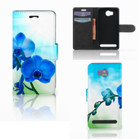 Huawei Y3 2 | Y3 II Hoesje Orchidee Blauw - Cadeau voor je Moeder