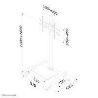 Neomounts Verrijdbaar flatscreen meubel PLASMA-M1600 houder - thumbnail