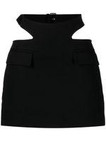 Dion Lee minijupe à taille à découpes - Noir