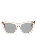 Saint Laurent Eyewear lunettes de soleil à monture papillon - Tons neutres