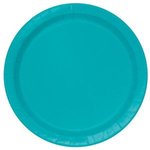 Gebaksbordjes Teal 18cm (20st)