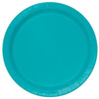 Gebaksbordjes Teal 18cm (20st)