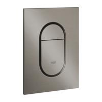 Bedieningsplaat Grohe Arena Cosmopolitan S WC DF 13x17,2cm Hard Graphite Geborsteld