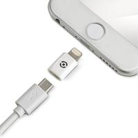 Celly Adapter Switch Micro USB naar Lightning Connectors voor iPhone - Wit