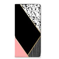 OnePlus Nord CE 2 Lite 5G Stand Case Zwart Roze Vormen