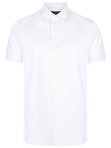 Emporio Armani polo à logo brodé - Blanc