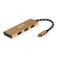 ROLINE 14.02.5049-5 USB 3.2 Gen 1 (3.1 Gen 1) Type-C 5000 Mbit/s Goud - thumbnail