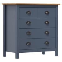 Dressoir Hill 79x40x80 cm massief grenenhout grijs - thumbnail