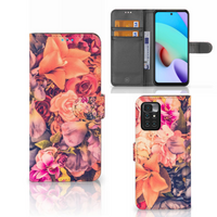 Xiaomi Redmi 10 Hoesje Bosje Bloemen - thumbnail