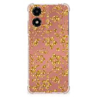 Motorola Moto G24 | G24 Power | G04 Case Gouden Bloemen - thumbnail