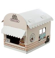 Puckator Kattenhuis in de vorm van Café - Pusheen - DIY - 100% van karton, meerkleurig, CATH03