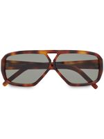 Saint Laurent Eyewear lunettes de soleil SL 569 Y à monture pilote - Noir