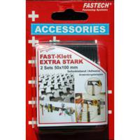 FASTECH® 730-330-2C Klittenband Om vast te plakken Hotmelt Haak- en lusdeel, Extra sterk (l x b) 100 mm x 50 mm Zwart 2 paar - thumbnail