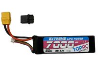 TRC Semi-Softcase Lipo 50c 11,1 volt 7000mah met XT90 stekker & Verloopstekker geschikt voor Traxxas - thumbnail