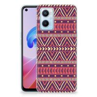 OPPO A96 | OPPO A76 TPU bumper Aztec Paars - thumbnail