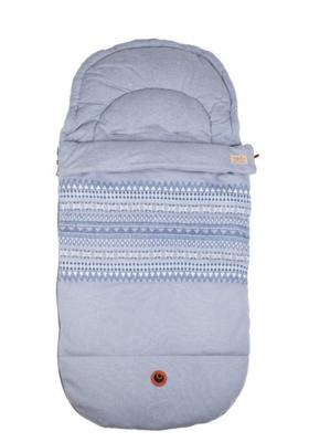 Easygrow Grandma Memini voetenzak 3-in-1 blauw 110 cm