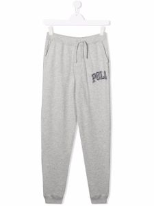 Ralph Lauren Kids pantalon de jogging à logo imprimé - Gris