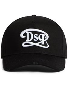 DSQUARED2 casquette en coton à logo brodé - Noir