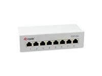 Equip 326521 8-Port Cat.6A afgeschermd desktop patchpaneel, lichtgrijs