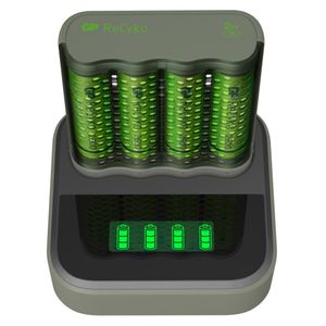 GP Recyko USB Lader En Doc + 4 AA Batterijen 2600mah