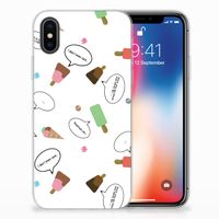 Apple iPhone X | Xs Siliconen Case IJsjes - thumbnail