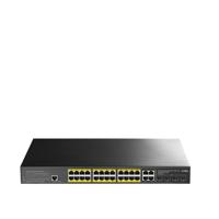 Cudy GS2028PS4 Managed L2 Gigabit Ethernet (10/100/1000) Power over Ethernet (PoE) 1U Zwart - thumbnail