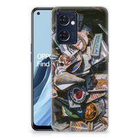 OPPO Reno 7 5G | Find X5 Lite Siliconen Hoesje met foto Badges