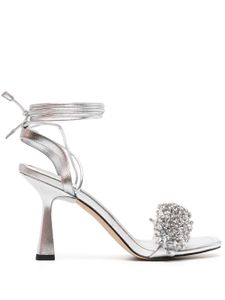 Michael Michael Kors sandales Lucia 89 mm à ornements en cristal - Argent