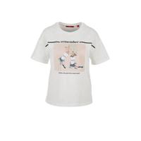 s.Oliver T-shirt met printopdruk wit