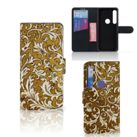 Wallet Case Motorola Moto G8 Plus Barok Goud