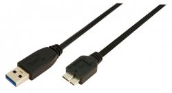 LogiLink CU0027 USB-kabel 3 m USB 3.2 Gen 1 (3.1 Gen 1) USB A Micro-USB B Zwart