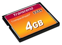 Transcend TS4GCF133 flashgeheugen 4 GB CompactFlash MLC - thumbnail