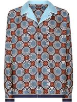 Dolce & Gabbana geometric-print silk shirt - Rouge