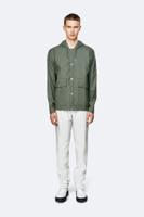 Rains Heren Short Hooded Coat - Olive