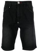 Philipp Plein bermuda en jean - Noir - thumbnail