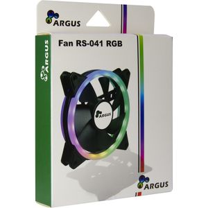 Inter-Tech RS-041 RGB Computer behuizing Ventilator 12 cm Zwart