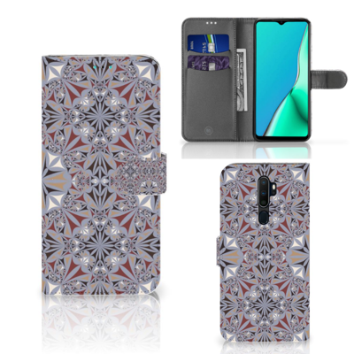 OPPO A9 (2020) | A5 (2020) Bookcase Flower Tiles