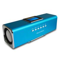 Music Man MA Display blau Mini-luidspreker AUX, FM radio, SD, Draagbaar, USB Blauw (metallic)