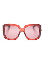 Gucci Eyewear lunettes de soleil à monture carrée - Rouge