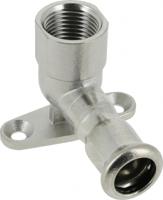 Bonfix Pressfittingen RVS 316L Muurplaat 3/4 x 22 - lange binnendraad (G) x press || (m-profiel)