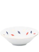 Bitossi Home bol en porcelaine à motif de losanges - Blanc