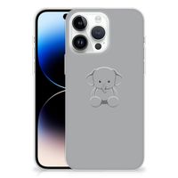 iPhone 14 Pro Max Telefoonhoesje met Naam Grijs Baby Olifant