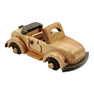 Houten Auto Cabrio (19 x 8 cm)