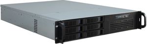 Inter-Tech IPC 2U-2406 Rack Zwart, Zilver