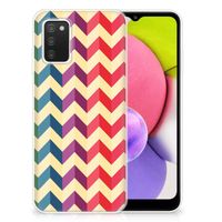 Samsung Galaxy A03S TPU bumper Zigzag Multi Color - thumbnail