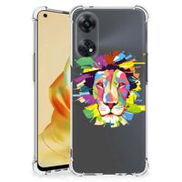 OPPO Reno8 T 4G Stevig Bumper Hoesje Lion Color - thumbnail